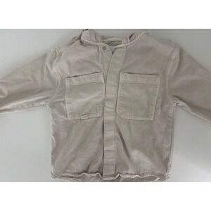 Zara Kids Shirts Jacket Beige Jeans Size 6
